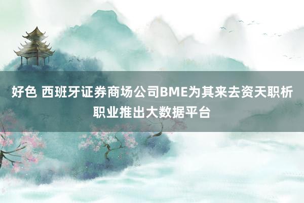 好色 西班牙证券商场公司BME为其来去资天职析职业推出大数据平台