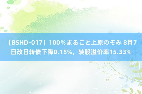 【BSHD-017】100％まるごと上原のぞみ 8月7日改日转债下降0.15%，转股溢价率15.33%