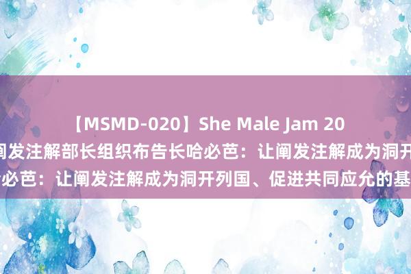 【MSMD-020】She Male Jam 20 聚焦2024雷同周｜东南亚阐发注解部长组织布告长哈必芭：让阐发注解成为洞开列国、促进共同应允的基石