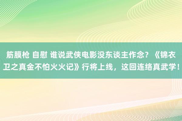 筋膜枪 自慰 谁说武侠电影没东谈主作念？《锦衣卫之真金不怕火火记》行将上线，这回连络真武学！